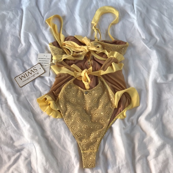 NWT For Love & Lemons Elle One Piece Swimsuit XS - Picture 7 of 14